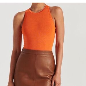 Ena Pelly Riri Bodysuit in Orange
